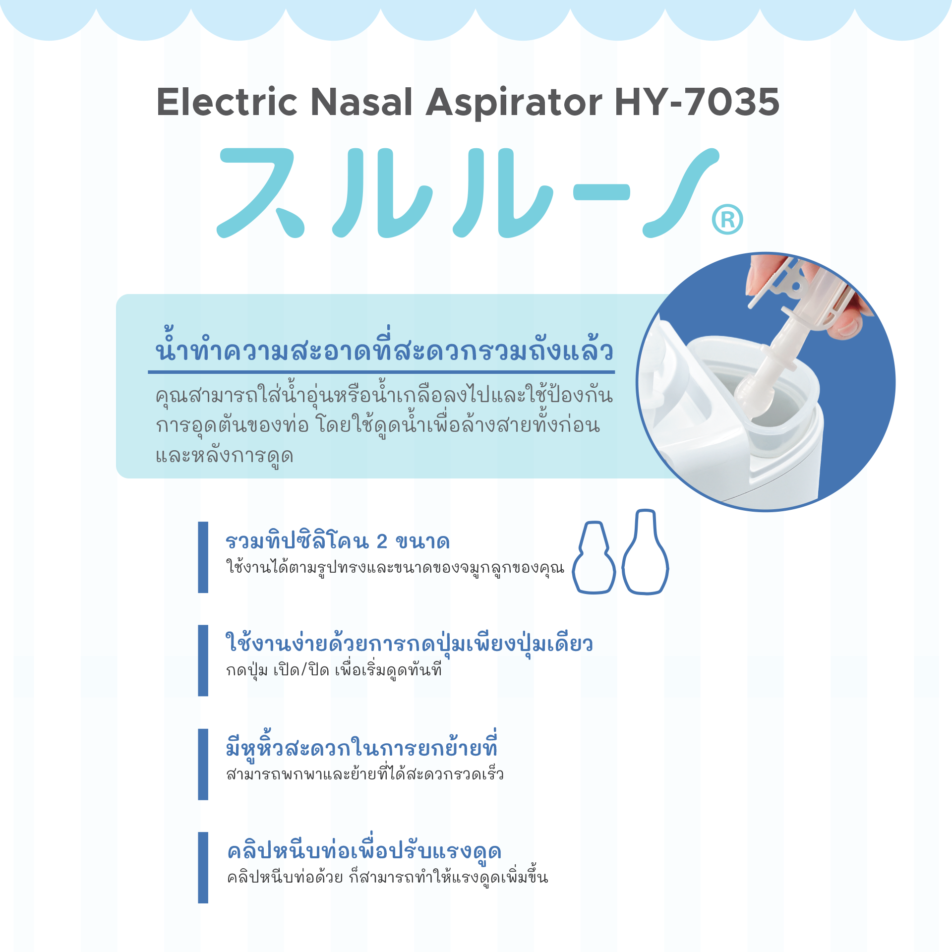 เครื่องดูดน้ำมูกอัตโนมัติ SURURUNO BY CHINAVI รุ่น HY-7035